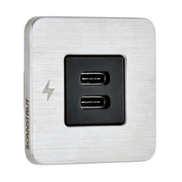 Scanstrut TILE USB-C Interior Charging Socket - 12/24V - Stainless Steel Bezel [SC-TILE-21]