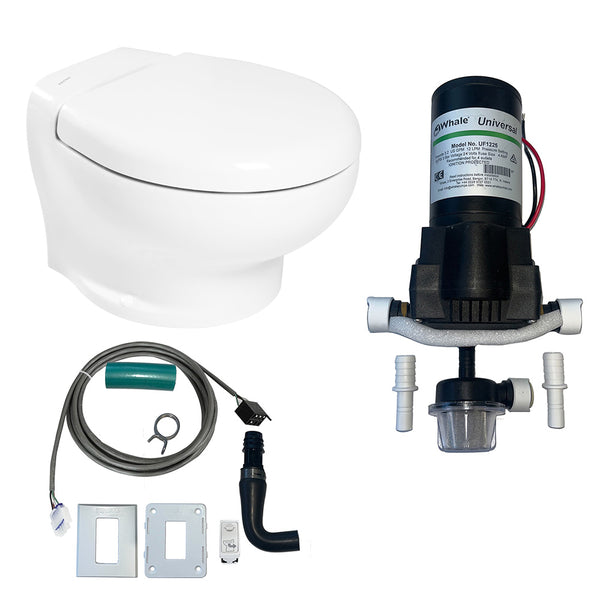 Thetford Nano Eco Compact Toilet Raw Water Kit w/Inlet Pump - 24V [T-NAN024PW/E/NA-RWKIT]