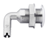 Whitecap 1-1/2" Duplex Stainless Steel 90 Degree Thru-Hull Fitting [6581X]