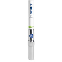 Scout 8' QuickFit White VHF Antenna w/5M Cable + FME Quick 6 Foam Filled 6db Solid Brass  Copper Element [PF AN NVHF00040T]