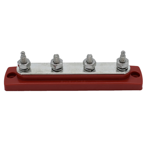 Bluewater Common Stud Busbar 4 Gang - Red [312303-B-025]