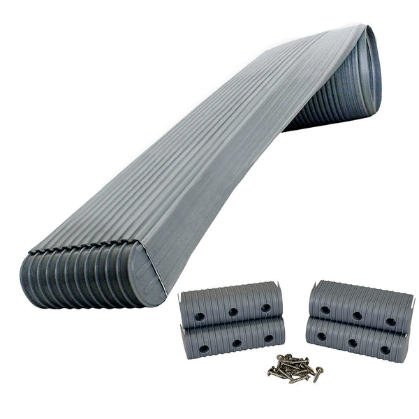 Caliber BunkWrap Kit - Grey 24' x 2" x 6" Roll + 4 Caps + HRDW Roll + 4 Endcaps  Stainless Steel Hardware [23056]