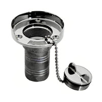 Whitecap Gas Hose Deck Fill w/Splash Guard - 1-1/2" Chain [6001]