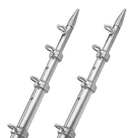 TACO 18' Telescopic Outrigger Poles HD 1-1/2" - Silver/Silver [OT-0552VEL186]