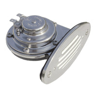 Schmitt Marine Mini Stainless Steel Single Drop-In Horn w/Stainless Steel Grill - 12V High Pitch [10051]