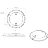 Lumitec TouchDome - Dome Light - Polished SS Finish - 2-Color White/Red Dimming [101098]