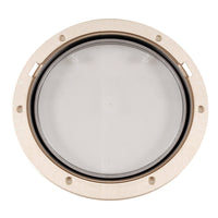 Beckson 8" Clear Center Pry-Out Deck Plate - Beige [DP81-N-C]