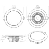 Lumitec Mirage - Flush Mount Down Light - Glass Finish/Polished SS Bezel - Warm White Dimming [113119]