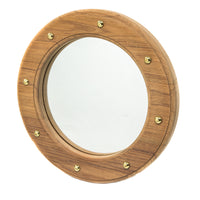 Whitecap Teak Porthole Mirror [62540]