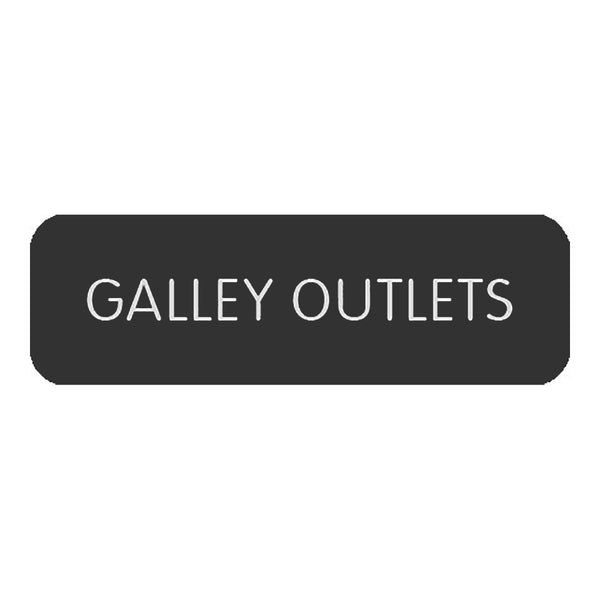 Blue SeaLarge Format Label - "Galley Outlets" [8063-0224]