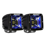 RIGID Industries Radiance Scene Lights - Surface Mount Pair - Black w/Blue LED Backlight [68201]