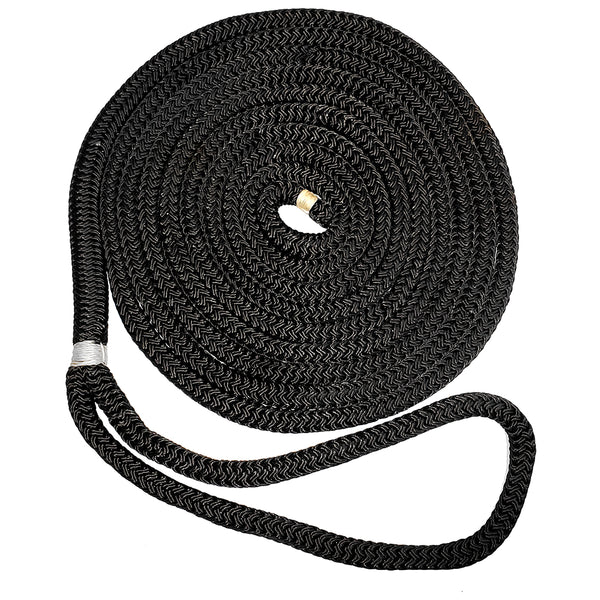 New England Ropes 5/8" Double Braid Dock Line - Black - 40 [C5054-20-00040]