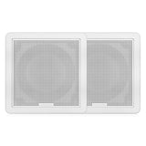 Fusion FM-F77SW FM Series 7.7" Flush Mount Square Marine Speakers - White Grill - 200W [010-02300-10]