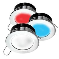 i2Systems Apeiron A1120 Spring Mount Light - Round - Red, Cool White  Blue - Polished Chrome [A1120Z-11HAE]