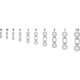 VMC SSRS Stainless Steel Rolling Swivel #1VP - 410lb Test *50-Pack [SSRS#1VP]