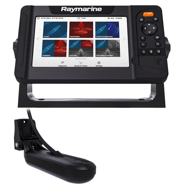 Raymarine Element 7 HV Combo w/HV-100 Transom Mount Transducer  Lighthouse North America Chart [E70532-05-102]