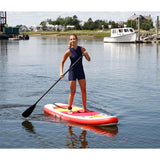 Aqua Leisure 10 Inflatable Stand-Up Paddleboard Drop Stitch w/Oversized Backpack f/Board  Accessories [APR20925]